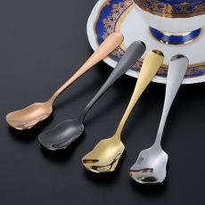 彩色日式不锈钢创意咖啡搅拌雪糕甜品礼品赠品勺子 厂家现货直销