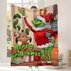 La manta verde personalizada del Grinch más vendida de Amazon para niños y niñas, manta de dibujos animados con árbol de Navidad verde, franela