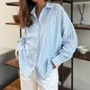 Cardigan de Manga Larga Rayado con Botones para Mujer 2026 Amazon Transfronterizo Europeo y Americano