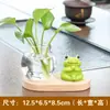 Novo vaso hidropônico de pesca para animais de estimação fofos, vaso de flores de vidro para plantas verdes criativas, ornamento de decoração para mesa de escritório