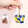 Llavero Creativo de Impresión Plana 2D Transfronterizo Colgante Simple de Acrílico de Fútbol Béisbol Baloncesto Rugby Voleibol