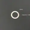 Arruela de vedação isolante de cerâmica resistente ao desgaste e a altas temperaturas, com anel de cerâmica de alumina e resistente à corrosão (pacote com 10).