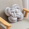 Almofada de Nó Ultra Macia Tecida à Mão com Elastano Estilo Ins Selecionada Cuidadosamente, Almofada Decorativa de Janela Trevo de Quatro Folhas, Sofá de Casa