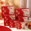 Caja de Dulces para Boda, Caja de Regalo de Boda de Alta Gama, Bolsa de Dulces, Caja Vacía Creativa Estilo Chino para Compromiso, Caja de Regalo