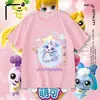 Adorable y Linda Camiseta de Manga Corta para Niñas, Top de Algodón Puro con Dibujos Animados Lindos de Starlight, Camiseta Básica Casual de Verano para Niñas Pequeñas
