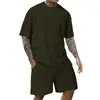 2025 Amazon Nuevo Más Vendido Deporte para Hombre Color Puro Cuello Redondo Suéter Textura Jacquard Camiseta Top Individual