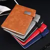 Caderno de Negócios A5 Capa de Couro Sintético PU Fecho Magnético Bloco de Notas Livro de Gravação para Reuniões de Escritório Fábrica Pode Imprimir LOGOTIPO