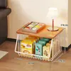 Estante de Almacenamiento para Cocina, Estante Móvil de Varias Capas para Snacks y Juguetes para Sala de Estar, Canasta para Encimera para Frutas, Verduras y Condimentos