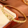 Pulsera Dorada de Lujo Ligero para Mujer, Cobre No Desvanecible Chapado en Oro Real de 18K, Pulsera de Alta Gama con Diamantes Completos de Venta Caliente Transfronteriza Dongdaemun