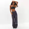 Pantalones de Pierna Ancha Morados Retro 2025 Rectos Sueltos Jeans Rectos Lavados en Blanco Jeans de Pierna Ancha Sueltos