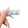 Pendientes de Perla con Incrustaciones de Diamante de Saturno para Mujer, Diseño Sencillo de Nicho, Lujo Ligero, Versátiles, Pendientes de Alta Gama