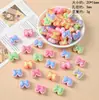 Acrílico Cor AB Cor Sólida Duas Cores Doce Borboleta Contas Corrente para Celular Corda de Cabelo Contas Soltas Acessórios para Joias DIY Atacado