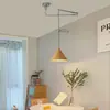 Lámpara de Araña para Restaurante Nórdico Cambiante Simple Moderna Bauhaus Oscilante Retráctil Dormitorio Mesita de Noche Estudio Estilo Japonés Lámparas