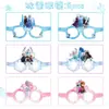 Set Transfronterizo Temático de Frozen: Gafas de Papel, Mantel Desechable, Vasos de Papel, Servilletas de Papel, Platos de Papel, Set Infantil