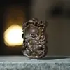 Bodhisattva Ajedrez Madera de Águila Tallada Unilateral Marca Maitreya Estilo Chino Juguete de Madera de Mano Colgante para Cuello