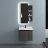 Espejo Inteligente para Baño Gabinete de Baño Combinación de Conjunto de Lavabo de Pizarra Gabinete de Espejo de Madera Maciza Venta al por Mayor de Fábrica Lavamanos