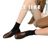 Producción durante todo el año~ Zapatos Planos Maillard de Boca Ancha Individuales 2026 Mocasines Marrones de Cuero con Punta Redonda, Ahora en Stock y Muy Recomendados
