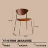 Silla con respaldo de madera maciza estilo mediados de siglo, adecuada para cafeterías, tiendas de té con leche, áreas de ocio, salas de estar y comedores; también una gran opción para uso doméstico