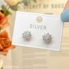 Aretes de Copo de Nieve de Plata Esterlina S925 con Moissanita para Mujer Diseño Nicho Modernos Aretes de Alta Gama Aretes para Novias Regalos