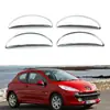 Adecuado para 05-13 Peugeot 107 Manija de Puerta Cubierta de Manija Decoración de Lentejuela Cromada