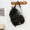 Mochila Bordada Simples Nova 2026 para Homens e Mulheres, Mochila Escolar Estudantil de Alto Estilo Inspirada no Instagram, Mochila de Grande Capacidade