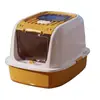 Caja de Arena para Gatos Extra Grande con Tapa abatible, Anti-Salida, Completamente cerrada, Inodoro para Gatos Desodorante, Base Anti-Salpicaduras, Caja de Arena para Gatos