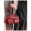 Bolso de Hombro de Moda Chanel Transfronterizo para Mujer 2025 Nuevo Bolso de Axila Romboidal de Gama Alta Bolso Boston Versátil