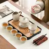 Juego de Té de Viaje Huangruyao para Uso en Casa, Juego de Té Kung Fu Portátil para Exteriores, Nuevo Modelo 2026 con Gaiwan, Taza de Té y Tetera