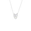 BaObAo design original s925 prata esterlina laço amor colar feminino temperamento nicho doce menina alto senso novo