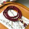 Pulseira Pixiu de Ouro com Areia Roxa Cinnabar Multi-Círculos Pulseira da Sorte com Areia Roxa para Meninas Pulseira de Oração Budista 108 Contas Atacado