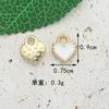 Polvo de Cebolla Estéreo Amor Accesorios de Joyería DIY Colgante Goteo de Aceite Llavero de Aleación Pendientes Pulsera Colgante Pequeño Colgante