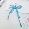 Novo Chaveiro Laço Tecido Cor Doce Dopamina Alto Senso DIY Corda de Nylon Penduricalho Fofo para Bolsa Feminina