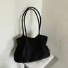 Bolsa Transversal Casual de Grande Capacidade Moda de Nicho Estilo Coreano 2026 Nova Tendência Elegante Simples Casual Bolsa de Ombro para Mulheres