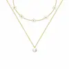 Nuevo Collar Transfronterizo de Perlas de Imitación 2026, Clásico, Moderno, Retro, Estilo Femenino, Juego de Tres Piezas Apilable