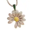Collar Colgante Flor de Diamante Estilo Coreano Estilo Ins Cadena Versátil para Clavícula Nicho Elegante Joyería de Alta Gama Al por Mayor para Mujeres