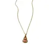 Nuevo Collar de Calabaza Rosa Transparente Estilo Chino, Nueva Cadena para Clavícula de Lujo Ligero de Gama Alta, Exquisito y Fresco, Accesorio de Cuello Versátil