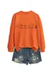 Amabilidad es gratis Amazon eBay sitio independiente sudadera casual cómoda para mujer con cuello redondo y manga larga para comercio exterior