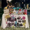 Mantel de tela para colgar en el mercado, tela de promoción en el suelo, publicidad, puesto callejero de mercado nocturno, tela para puesto, mantel de picnic, adornos, productos de uso diario de celebridades de internet