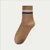 Meias Masculinas Absorventes de Suor Meia de Cano Médio Resistente a Odores Absorvente de Suor Respirável Estação Primavera e Outono Meias Longas Espessadas Tendência Esportiva Meias Masculinas