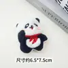 Chaveiro de Panda de Desenho Animado de Pelúcia, Boneco de Urso e Coelho, Pingente de Bolsa, Grampo de Cabelo, Acessórios de Vestuário Atacado