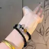 Pulsera Doble Círculo de Piedra Ojo de Tigre de Obsidiana Natural para Hombres y Mujeres, Atrae Riqueza y Mejora la Suerte, Pulsera de Cristal Múltiple Círculo Apilable para Parejas, Regalo