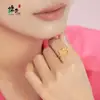 Anel Gato Kt Vazado Estilo Xiaohongshu Ouro de Areia Desenho Animado Hello Kitty Anel Aberto Feminino Pulseira