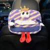 Caja de pañuelos para coche colgante caja de pañuelos para coche muñeco decoración interior de coche creativa Divertida bolsa colgante de pañuelos para coche femenina