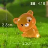 Animales Lindos con Luz Nocturna en Miniatura, Mini Osos y Conejos, Figuras Adorables, Adornos de Escritorio y Coche, Manualidades de Resina