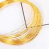 Fio de cobre dourado 18K moldagem flexível faça você mesmo pulseira artesanal moldagem enrolamento acessórios de material de joia de orelha