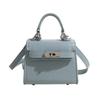 Bolsa Infantil 2026 Nueva Moda Europea y Americana Brillo Alto Patrón de Piedra Mini Bolso Kelly Bolso Cruzado de Pasarela Padre-Hijo para Niñas