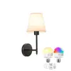 Amazon Lámpara de Pared Inalámbrica con Adhesivo de 3m Alimentada por Batería Rgb Lámpara de Mesita de Noche para Dormitorio Lámpara de Pared de Fondo para Sala de Estar Escalera