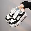 Sapatos Brancos Estilo Coreano Feminino 2024 Outono Novo Ins Estudante Casual Tendência Sapatos Femininos Sola Grossa Plataforma Elevatória Sapatos ZS81