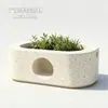 Maceta de flores de terrazo simple personalizada para proyectos de paisajismo, verdeo acogedor y cómodo de casa de campo, plantación y decoración del paisaje