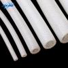 Mangueira Trançada de Fibra de Vidro Personalizada de Fabricante de Jiangsu, Tubo Autoextinguível Isolado com Silicone Branco, Mangueira de Fibra de Vidro